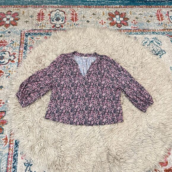 Faherty Portia Top size small petite - Picture 2 of 6